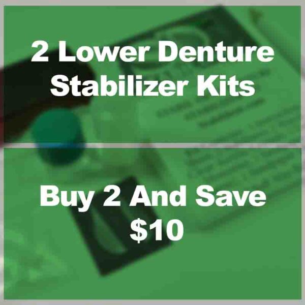 affordable way to secure lower denture