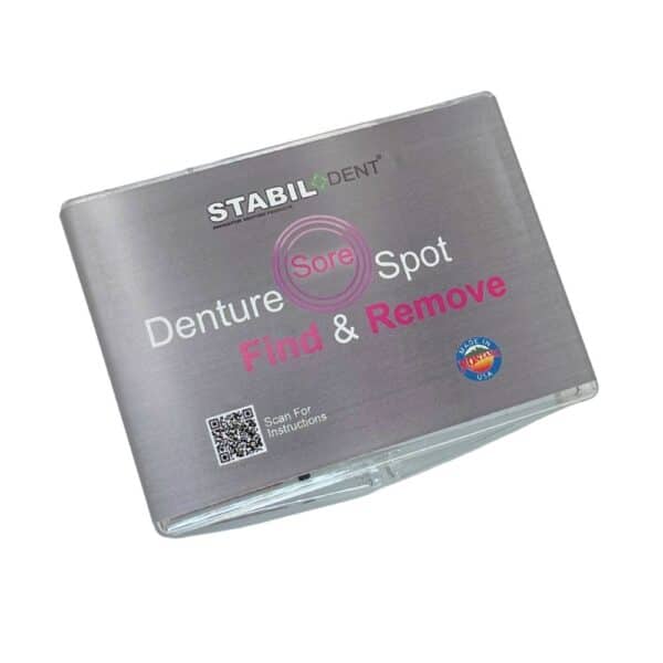 Easy at home way to remove denture sore spots.